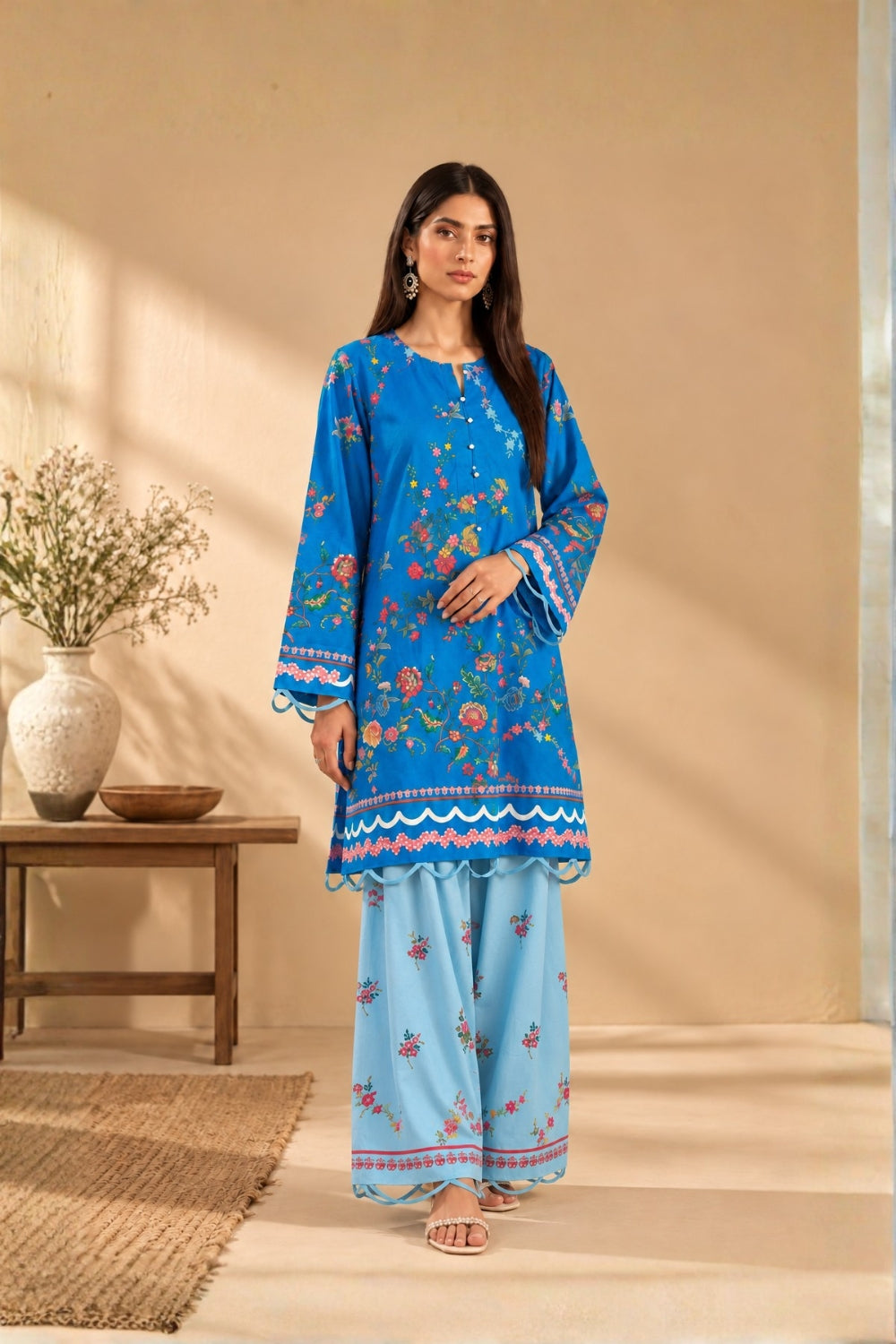 RK-2PC-062 - Cambric Printed - Stitched