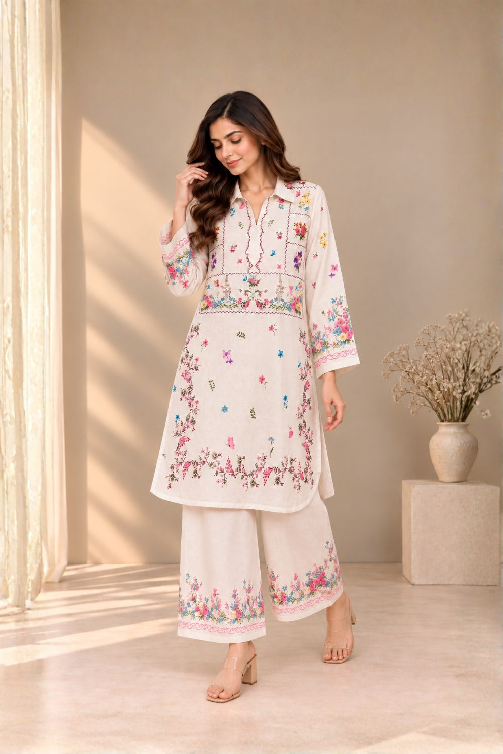 RK-2PC-064 - Cambric Printed - Stitched