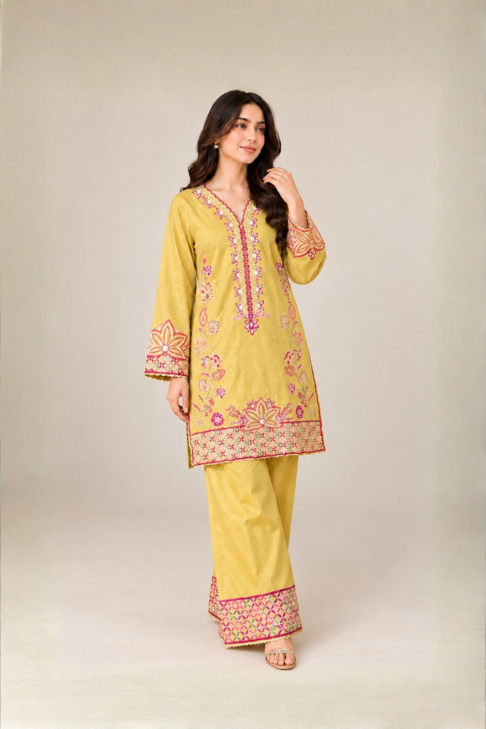 ES-2PC-039 - Embroidered Suit - Stitched