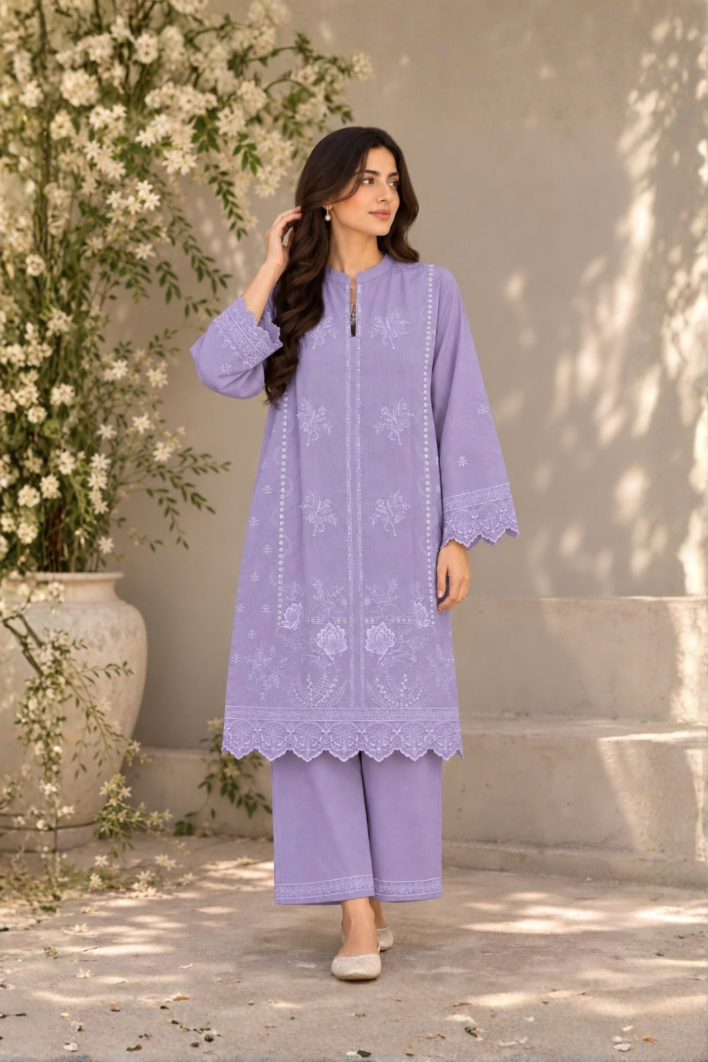 ES-2PC-042 - Embroidered Suit - Stitched