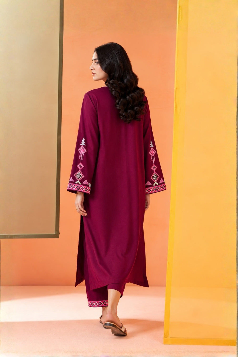 ES-2PC-022 - Embroidered Suit - Stitched