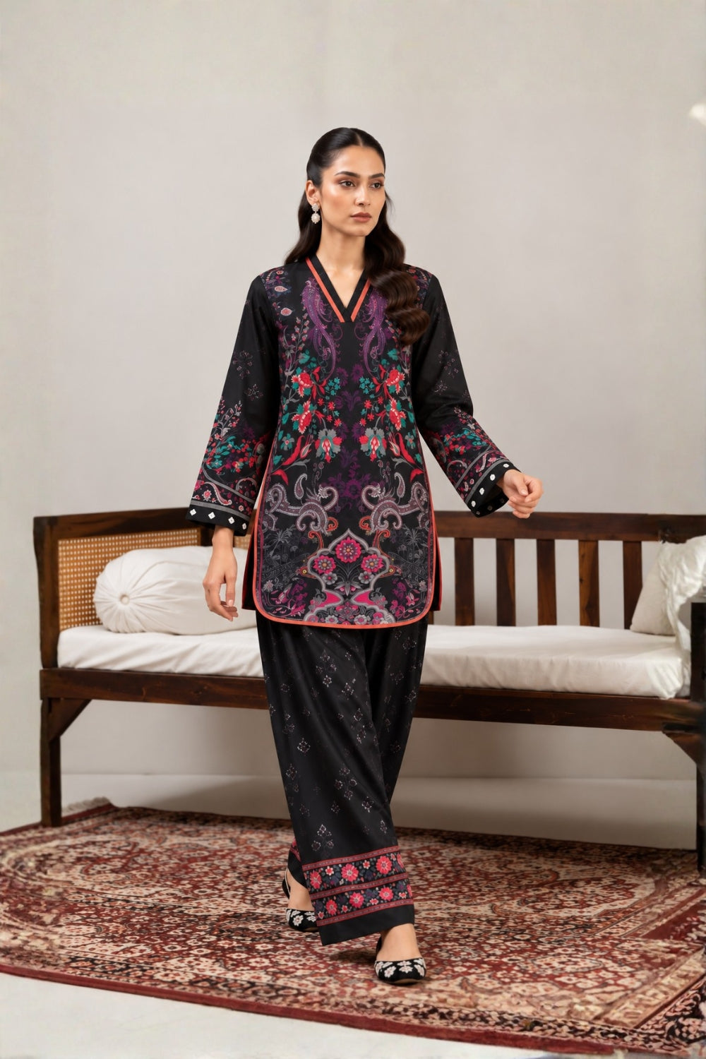 RK-2PC-060 - Cambric Printed - Stitched