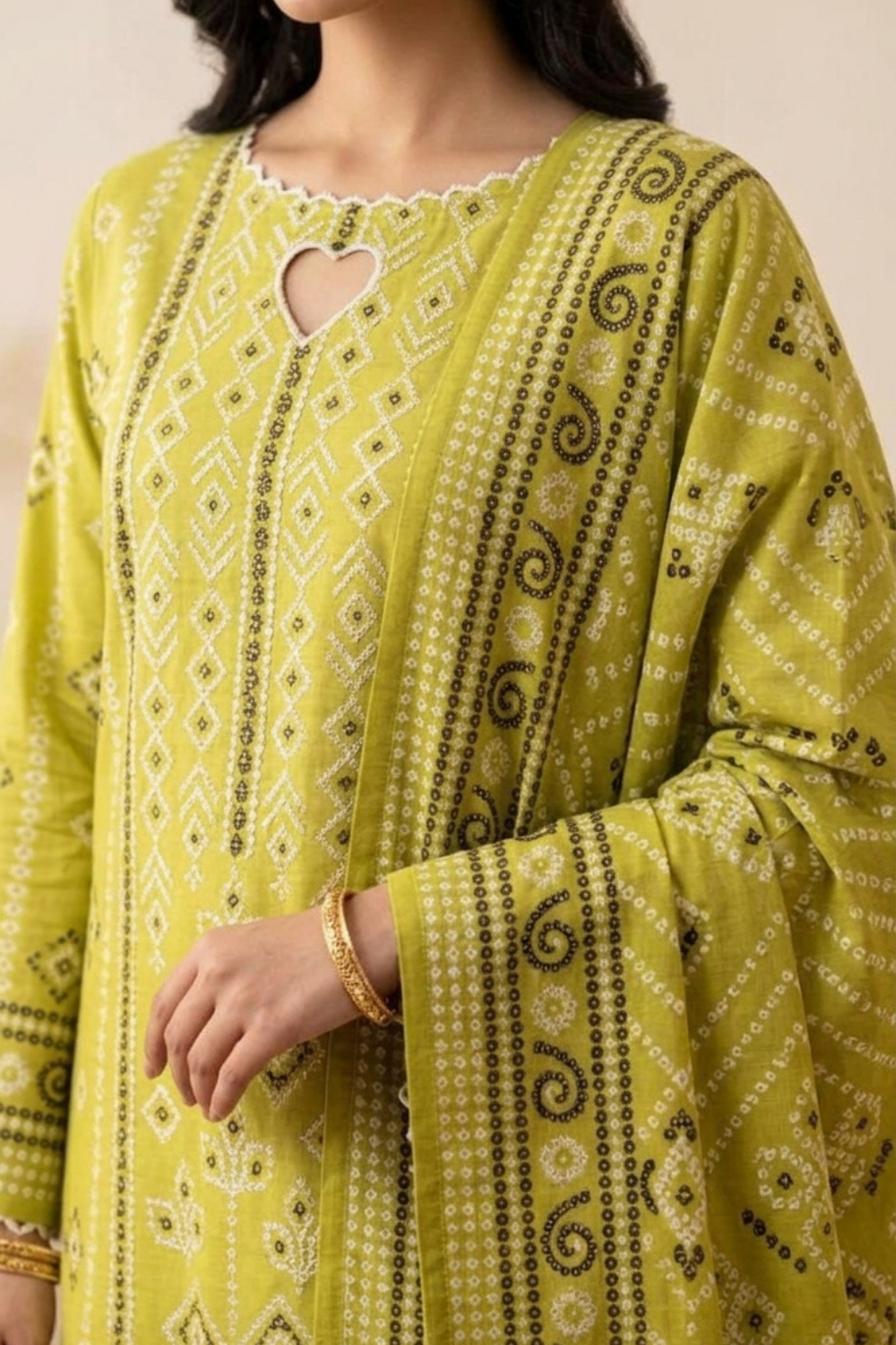 US-3PC-1028 - Printed Lawn Suit - Unstitched