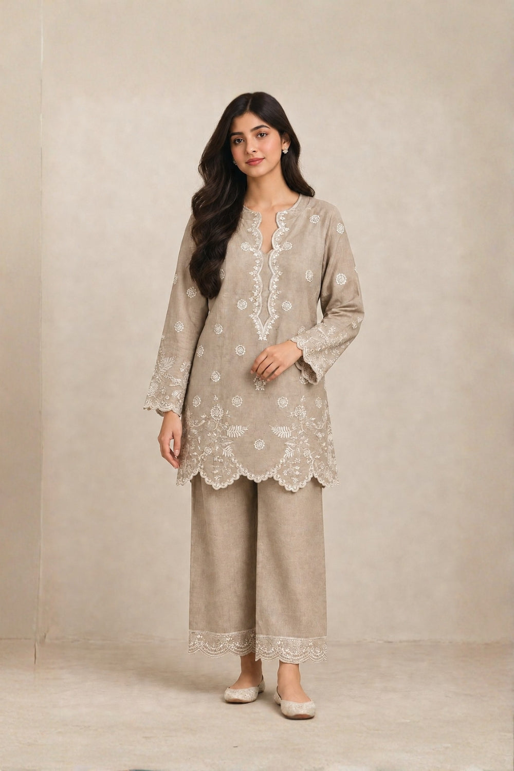 ES-2PC-020 - Embroidered Suit - Stitched